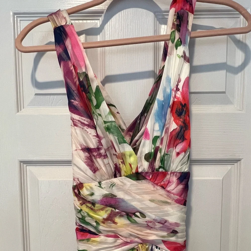 NWOT. Hailey by Adrienne Papell. Floral formal or casual dress. - Picture 2 of 6